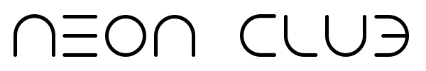 Neon Club Music font preview